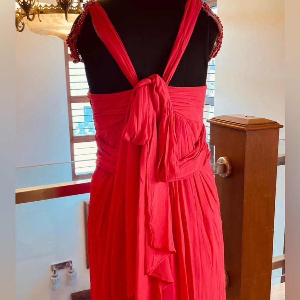 Beaded corset flowy gown NWOT - Picture 2 of 4